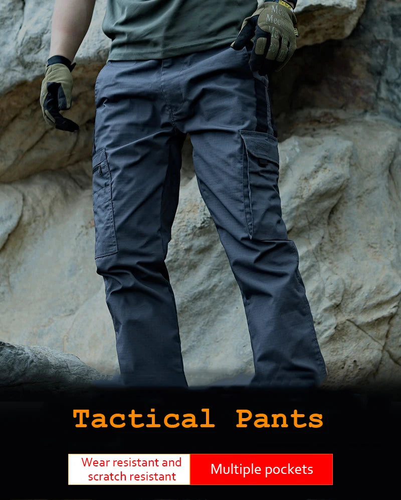 New Tactical Work Pants Men Outdoor Cargo Trousers Multi-pocket Waterproof Pant Autumn Spring Outdoor Workwear Hiking Trousers.