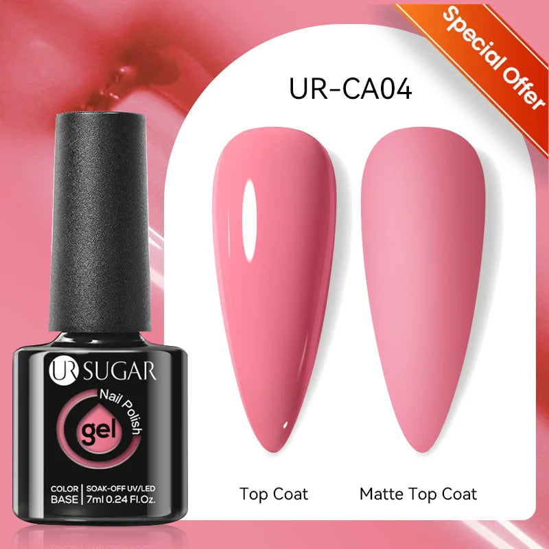 UR SUGAR 7/7.5ml Summer Blue Silver Gel Nail Polish Semi Permanent High Quality Soak Off UV LED Varnishes Nails Art Manicure.