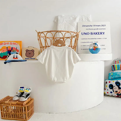 Disney Baby Mädchen Junge Overall Strampler Socke Hut Neugeborene Kleidung Set Baumwolle Cartoon Donald Duck Infant Kleinkind Body Outfit K618.