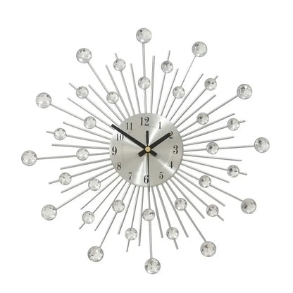 2024 heiß verkaufen Licht Luxus Eisen Kunst Atmosphäre High-End einfache Pfau Wanduhr Mode Wohnzimmer Uhr nach Hause Wandbehang