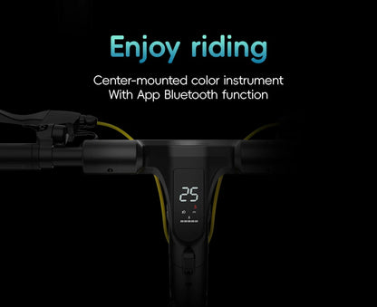 OOTD S10 Folding Electric Scooter 10 Inch Tires 1400W Motor 25km/h Max Speed 48V 20Ah Battery for 60-70km Range 120KG Max Load.