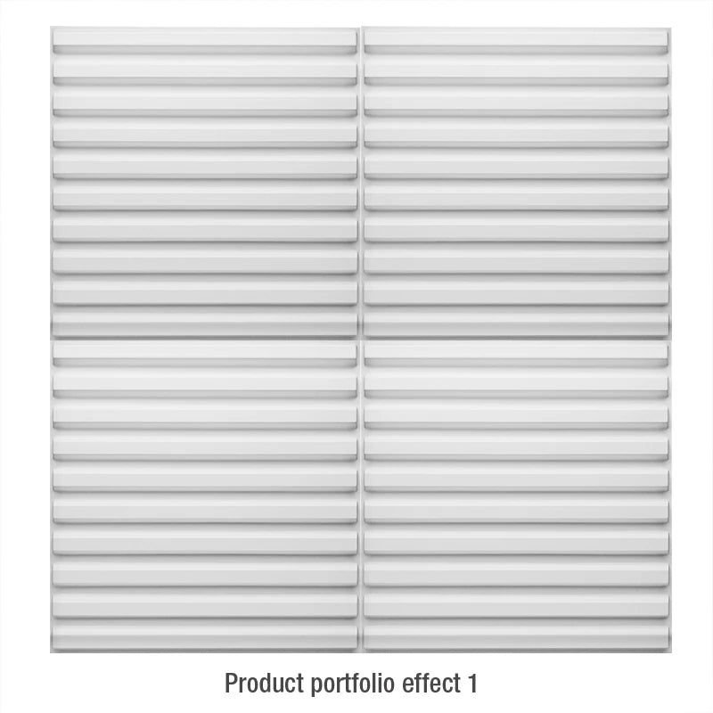 12pcs 30cm 3D Wall Panel Venetian blinds mouldings Living Room Background Decal Tile Mold 3D wall sticker bathroom kitchen wall