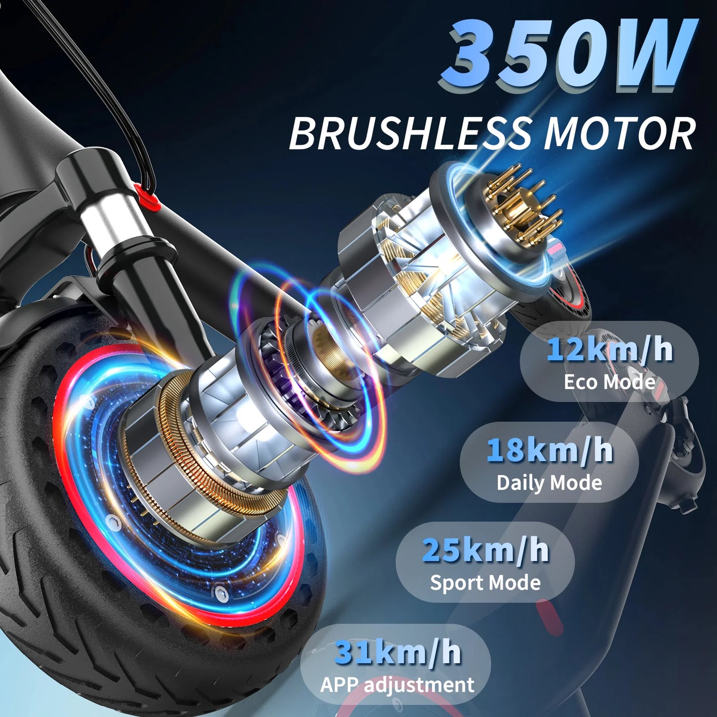 JUICEASE M365 P7 Electric Scooter 35KM Range 600W Powerful Motor 20°Climbing 36V 10.5AH with Turn Signal Escooter Christmas Gift.