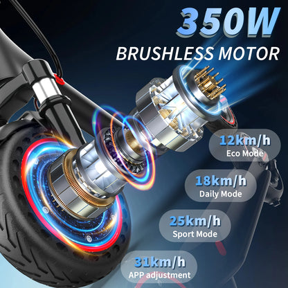 JUICEASE M365 P7 Electric Scooter 35KM Range 600W Powerful Motor 20°Climbing 36V 10.5AH with Turn Signal Escooter Christmas Gift.
