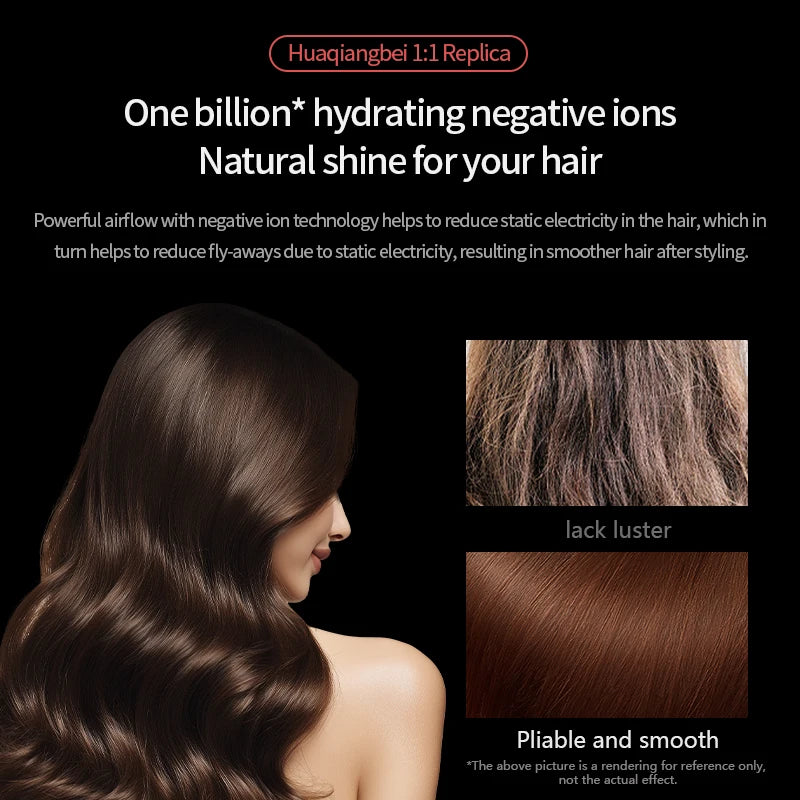 5 in 1 Professional Hair Dryer, with Hot and Cold Air Functionality - Lightweight and Thermostatic Styling Tool for Smooth Hair