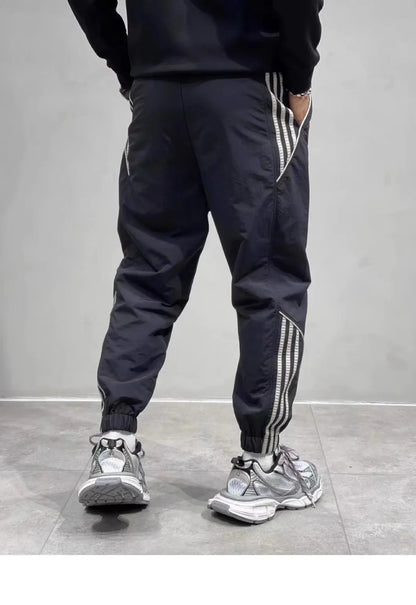 2024 Spring Autumn Men's Long Pants Loose Fit Plus Size Casual Nine Point Plus Size Harem Workwear Bunded Pants Men.