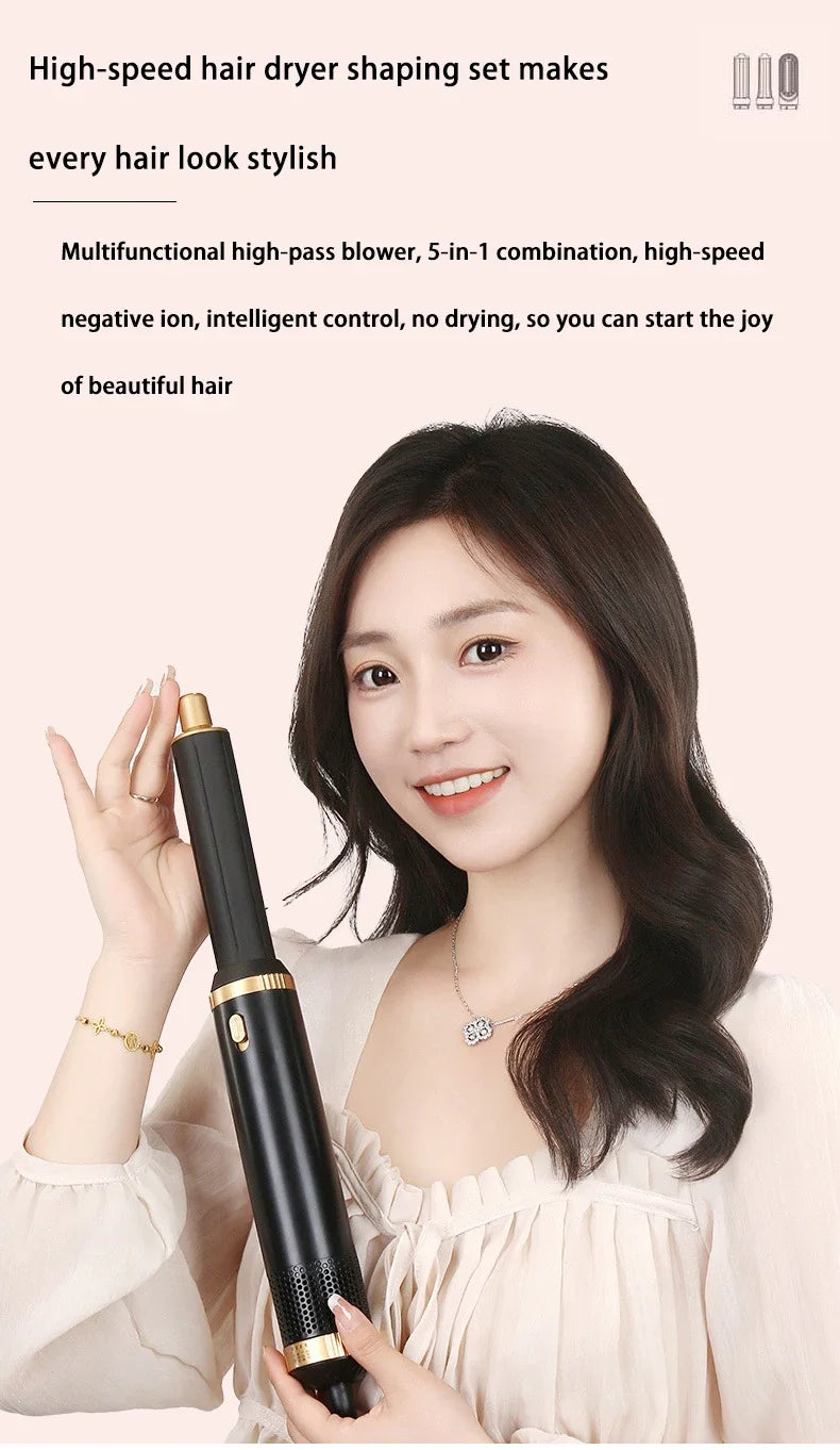 5 in 1 Hair Dryer Brush Hot Comb Set Professional Curling Iron Hair Straightener Styling Tool For Professional Hair Dryer