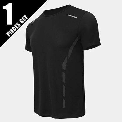 1/2/4 Piece Men's Quick Drying Sports Suit Casual Breathable Short Sleeved T-shirt Pocket Versatile Shorts For Teenagers To Wear