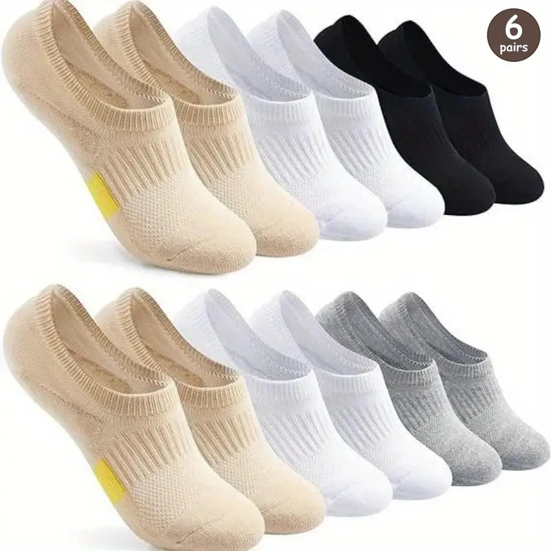 5 Pairs Women Cartoon Patterned Socks Trendy Versatile Breathable Sweat Wicking Deodorizing Antibacterial Comfortable Socks