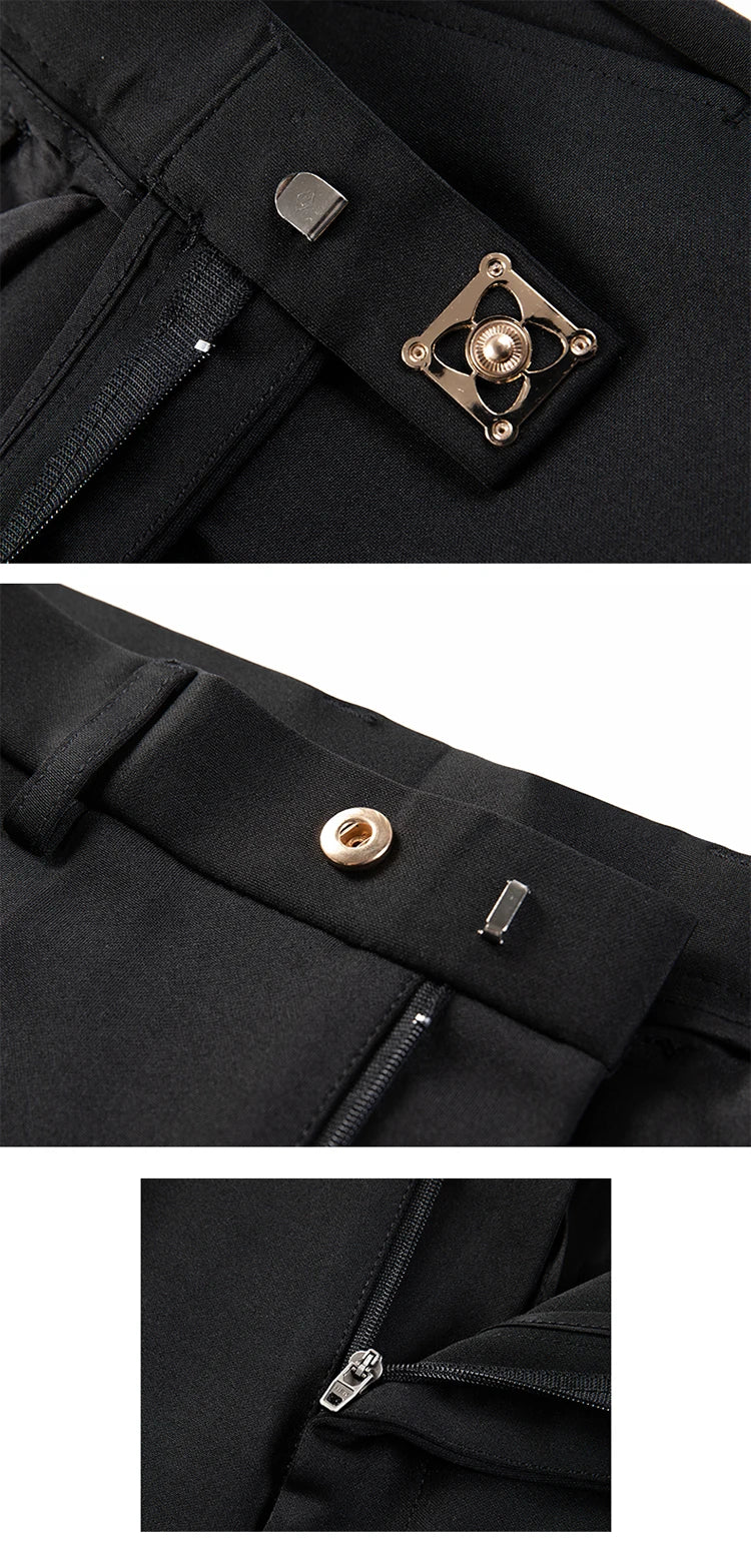 Men Suit Pants Dress Pantalone Hombre Stretch Slim Formal Trousers Calça Masculina Solid Color Casual Pants Fashion Men Clothing