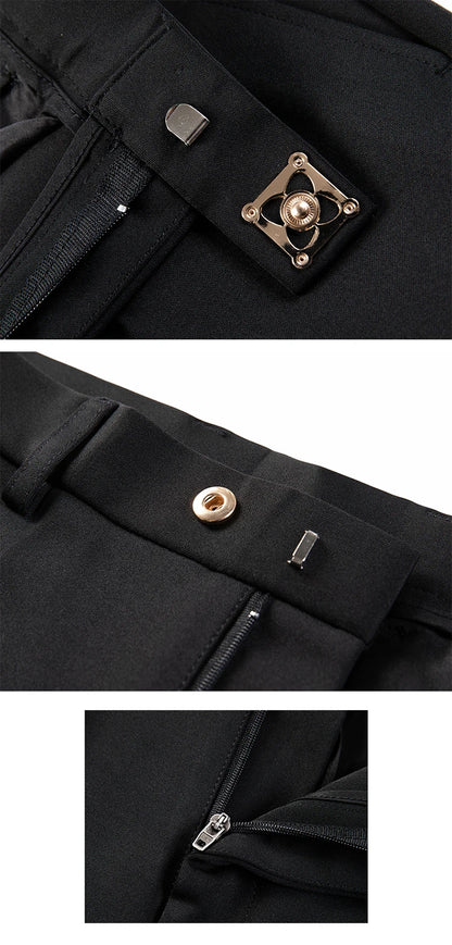 Men Suit Pants Dress Pantalone Hombre Stretch Slim Formal Trousers Calça Masculina Solid Color Casual Pants Fashion Men Clothing