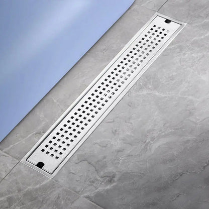Mit Siebabdeckung, Duschbodenablauf, rechteckige Form, Edelstahl, Badezimmer-Waschbecken-Sieb, abnehmbar, geruchshemmend