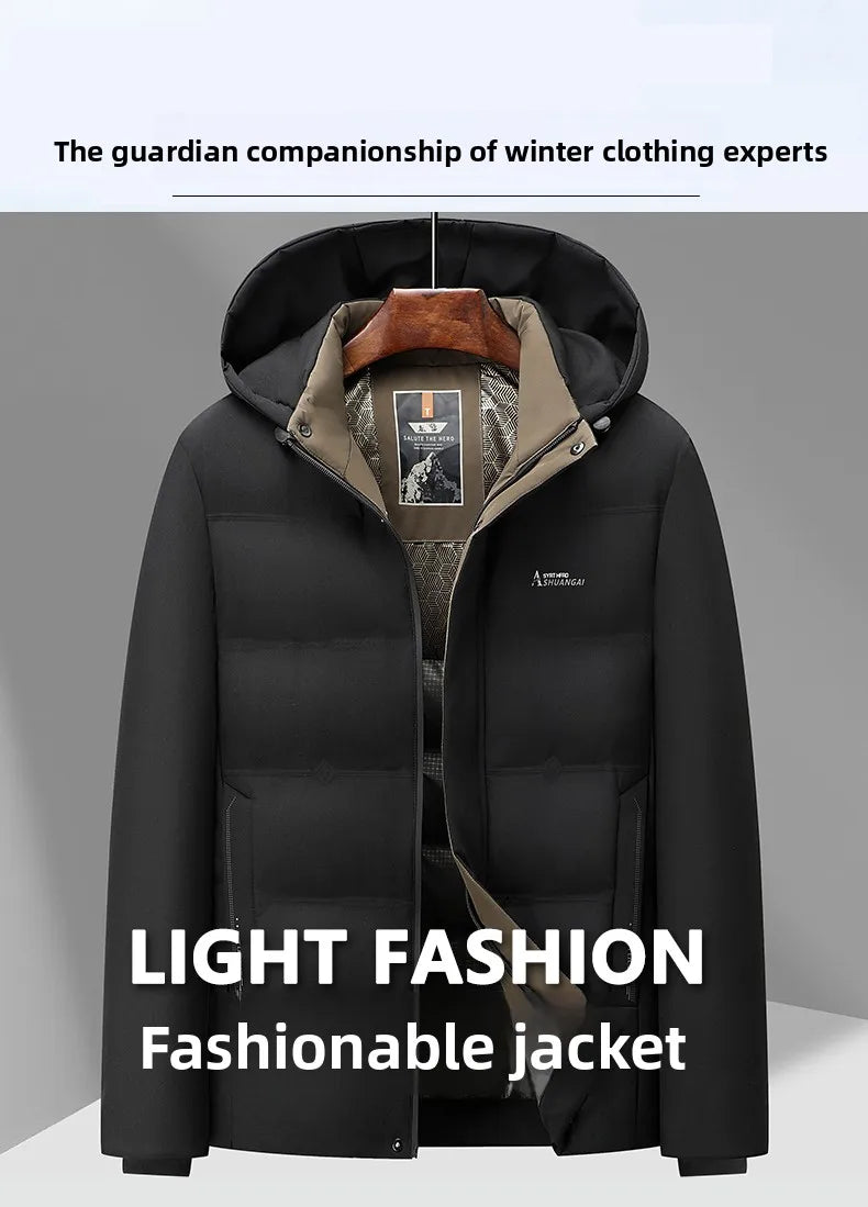 Top Grade Winter New Brand Hooded Casual Fashion Windbreaker Quilted Parka Jacket Puffer Bubble Coats Outwear Men Clothes.