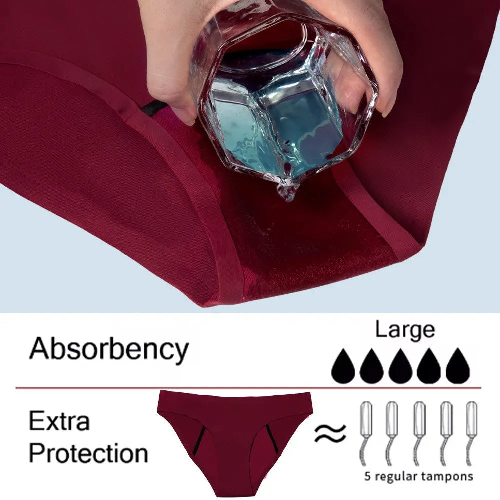 Leakproof Mid-Rise Breathable Women Menstural Period Panties Incontinence Underwear Super Absorption Briefs Female Dropshipping.