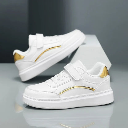 White Children Sneaker Boys Shoes PU Leather Casual Sports Kids School Skate Shoes Luxury Autumn Tennis Sneaker for Boy.