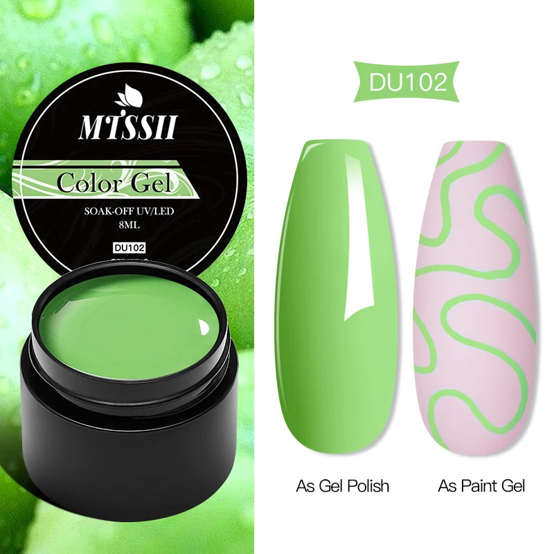 Mtssii 8ML Quick Extension Nail Gel Vernis Nude Milk White Gel Nail Polish UV Semi Permanent Nails Art For Manicure Tools.