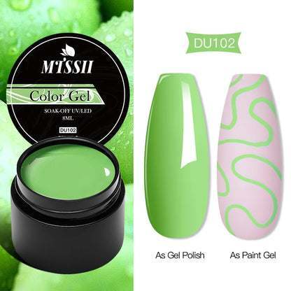 Mtssii 8ML Quick Extension Nail Gel Vernis Nude Milk White Gel Nail Polish UV Semi Permanent Nails Art For Manicure Tools.