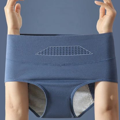 High Waist Period Underwear for Women Leakproof Cotton Menstrual Panties Plus Size 4XL Anti-Odor Absorbent Physiological Briefs.