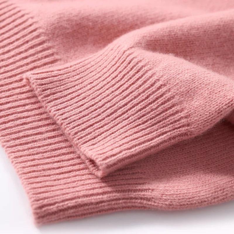 Autumn Winter Men Cashmere Sweater O-neck Soft Warm Pullovers Male Loose Knitted Shirt Korean men's winter blouse.