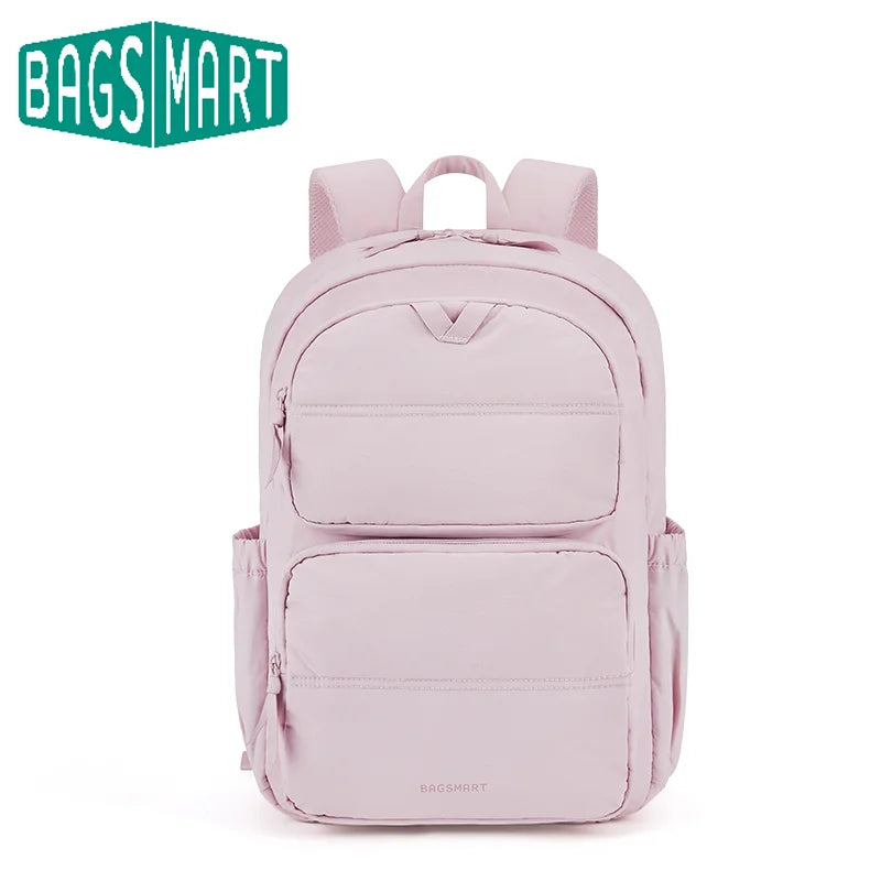 BAGSMART Laptop Backpack Large Capacity Women Casual Travel Bag College School Backpack For Boys Girls.