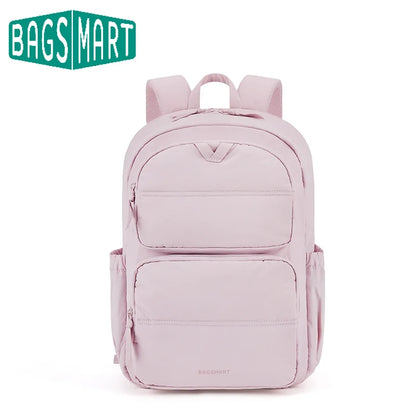 BAGSMART Laptop Backpack Large Capacity Women Casual Travel Bag College School Backpack For Boys Girls.
