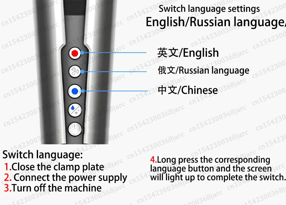 220V Professional Hair Straightener Hair Dryer Heat-Up Flat Negative Ion Iron Lasting Styling Straightener 2 in 1 With display