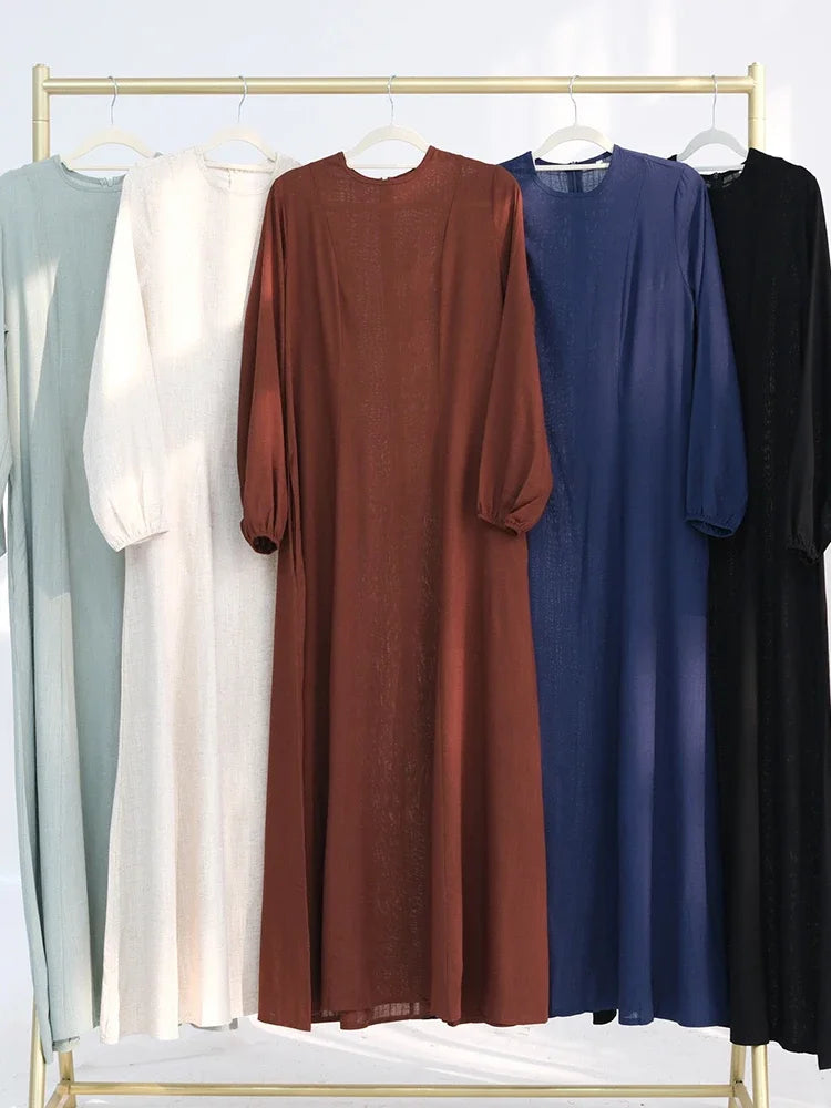 Muslimische Abaya Frauen Kleider Solide Schlank Jalabiya Eid 2025, Ramadan Marokko Islam Vestidos Largos Arabische Lange Robe Dubai Abayas Kaftan.