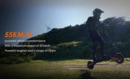 KuKirin G2 Max Electric Scooter 10 "Off-road Tire 1000W 55 Km/h Max Speed 48V 20.8Ah 70km Range Detachable Seat Adjustable Heigh.