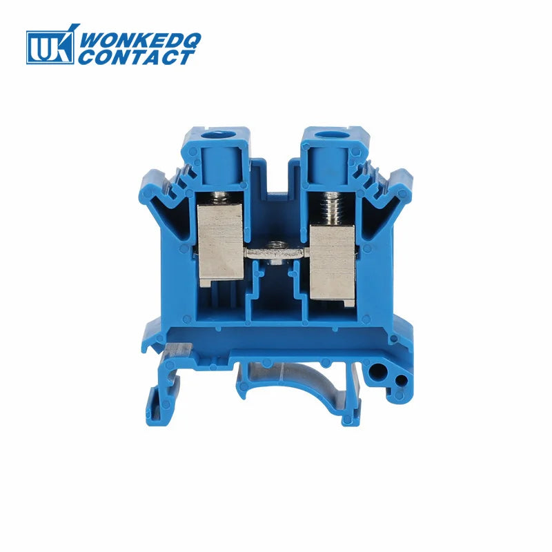 10 Stück UK 10N DIN-Schienenklemmenblock mit Schraubenzug, 10 mm Kabelstecker, mehrfarbig, Universaldraht, elektrischer Steckverbinder UK10N