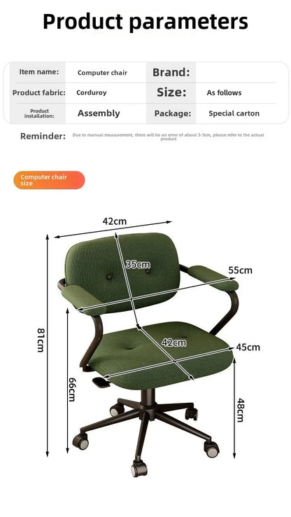Stuhl Hause Bequem Sitzende Studie Büro Stuhl Schlafzimmer Licht Luxus Make-Up Stuhl Einfache Hebe Schreibtisch Computer Stuhl