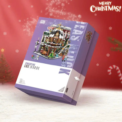 2506Pcs Creative Christmas Coffee Shop Building Blocks Kit MOC Modular House Model Building Sets Gifts for Adults Kids Boys Toys.