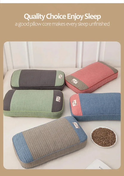 Sobakawa Traditional Buckwheat Standard Size Pillow Organic Cotton with Natural Technology for Cool Sleep Bed Sleep Pillow.