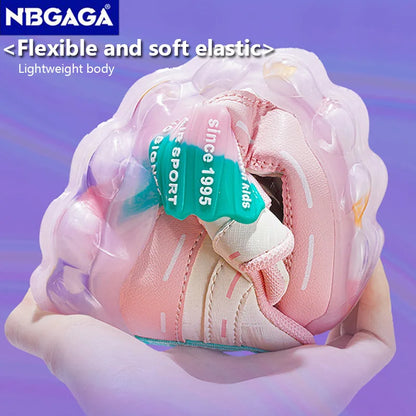 New Anti-skid Leather Kids Sneakers for 5-16Years Girls Casual Walking Footwear Non Slip Children Boys Sport Running Sneaker.