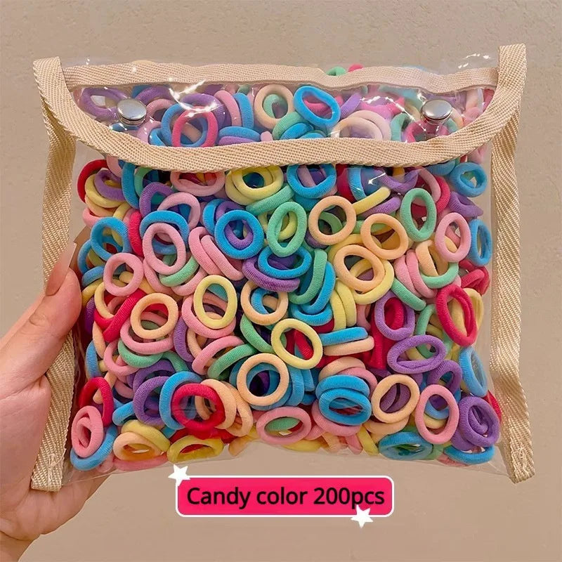 Fresh Simple Women's Hair Ties And Hair Accessories Set High Elasticity Cute Geometric Design Resin Hair Bands for African Eu...