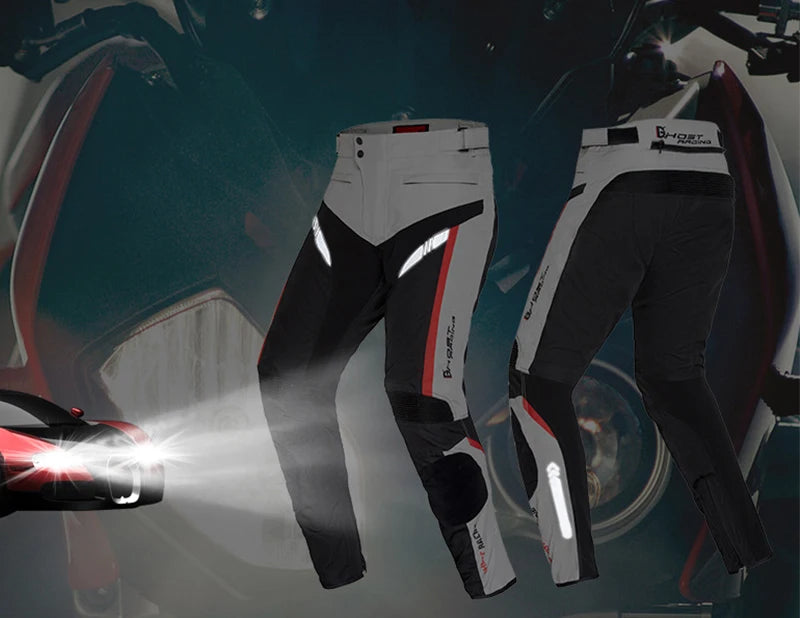 GHOST RACING Motorcycle Racing Jacket Man Waterproof Dirt Bike Pants Set With Protection Racing Suit Motocross Jacket Motor Suit