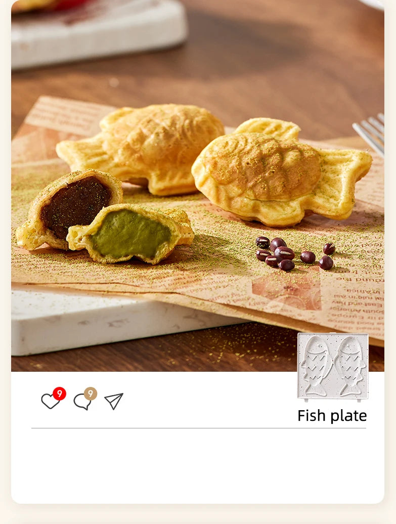 Electric Sandwich Maker Multifunctional Waffle Machine Toaster Baker Breakfast Machine Takoyaki Pancake Donuts Sandwichera 220V.