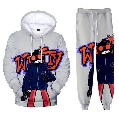 Friday Night Funkin 3D Print kids Tracksuit Set Casual Hoodie+Pants 2pcs Sets Spring Autumn Oversized Sweatshirt Fashion Clothes.