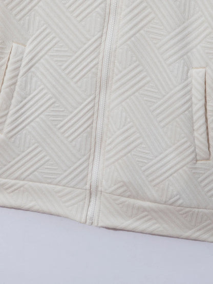 Men's Summer New Style Solid Color Knitted Short Sleeve Cardigan with Long Pants Casual Set Sporty Look from Mainland China