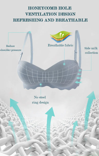 Sexy Push Up Bra for Women Sweet Wireless Brassiere Breathable Seamless Underwear 1/2 Cup Gather Female Lingerie Bralette.