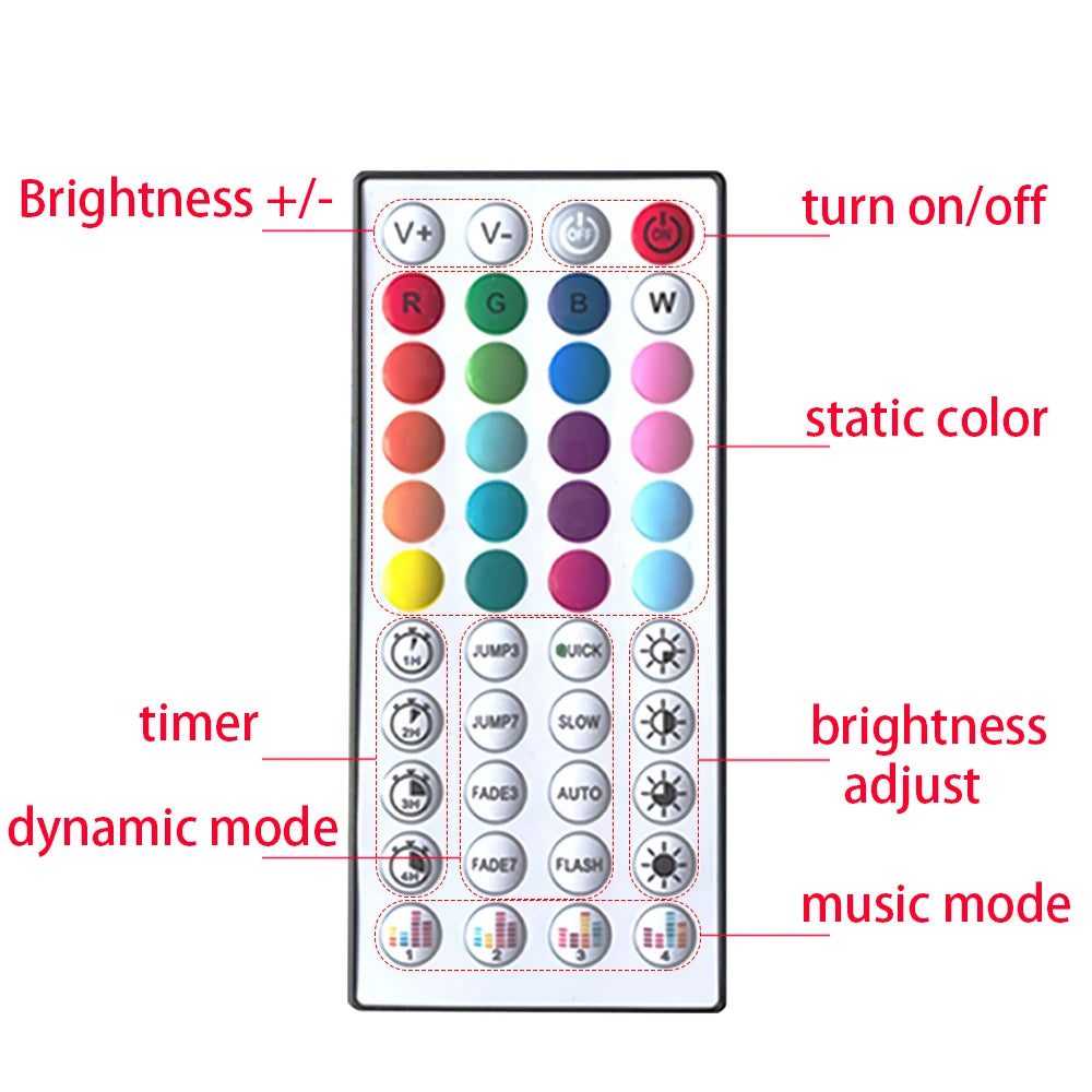 LED-Streifenlichter, 10 m, 20 m, 30 m, Musik-Synchronisierung, RGB-LED-Streifen, Klebeband, Lichter für Zimmer, Zuhause, Party, Dekoration, TV-Hintergrundbeleuchtung, flexibles Band.