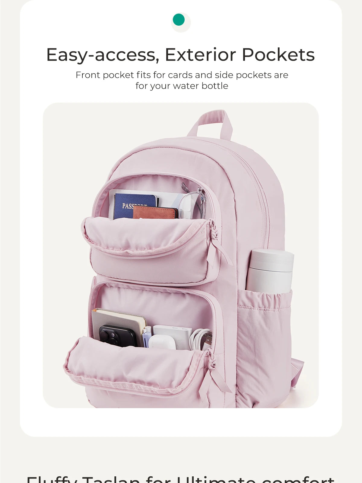 BAGSMART Laptop Backpack Large Capacity Women Casual Travel Bag College School Backpack For Boys Girls.