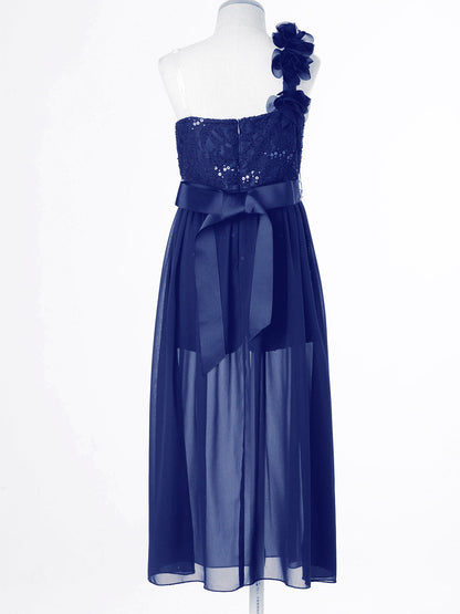 Elegantes Partykleid für Mädchen, Hochzeit, Geburtstag, Abschlussball, Bühne, Festzug, glänzende Pailletten, Perlenapplikation, Spitze, Chiffon, Overall-Kleider.