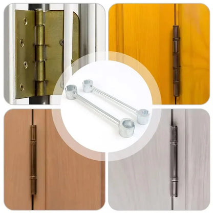 Doppelseitiges Scharnier-Einstellwerkzeug Reparaturschlüssel für Türen Schränke Möbel Haushalt mit Rundbolzen langlebige praktische Handwerkzeuge ideal für Zuhause Werkstatt zeitsparend multifunktional und robust