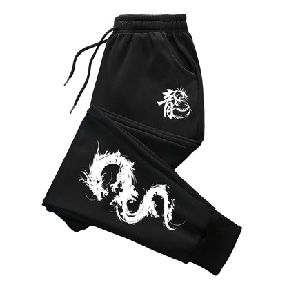 Chinese Dragon Tracksuit Hooded Sweatshirt Sweatpants City Vibe Hoodie 2 Piece Set Autumn Winter Men's Daily Casual Sport Outfit.