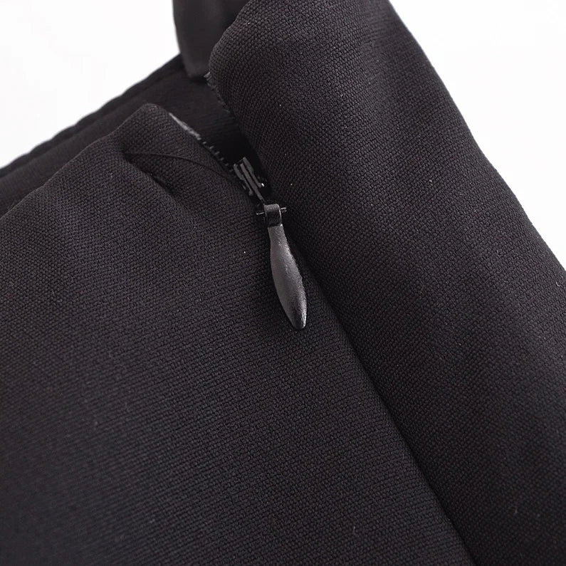 TRAF Shorts for Women Fashion Autumn Winter New Comfortable Casual Solid Color Side Zip Middle-waisted A-line Culotte Skirt Pant.