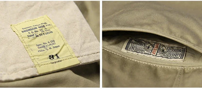 Rugged Bronson Army Chino Trousers 1942 Pattern Khakis Military Style Casual Pants