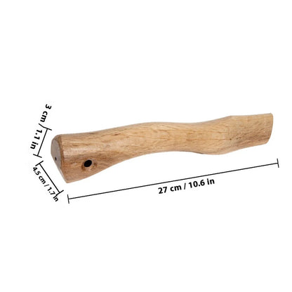 2-teiliger Ersatz-Axtengriff aus massivem Holz, dicke, gleichmäßige Struktur, schräges Design, einfach zu installieren, breite Kompatibilität mit Achsen