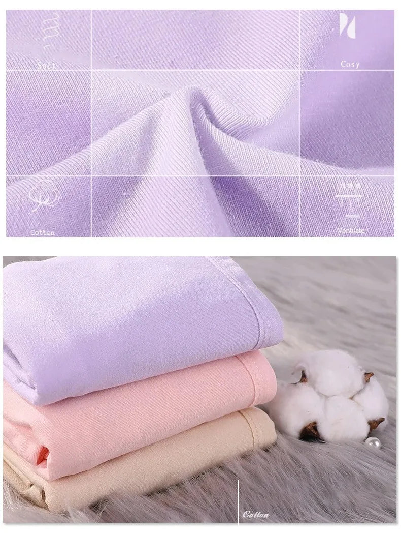 2pcs Girl Menstrual Panties Women's Physiological Briefs Ladies Period Leak Proof Panty High Waist Cotton Underwear.