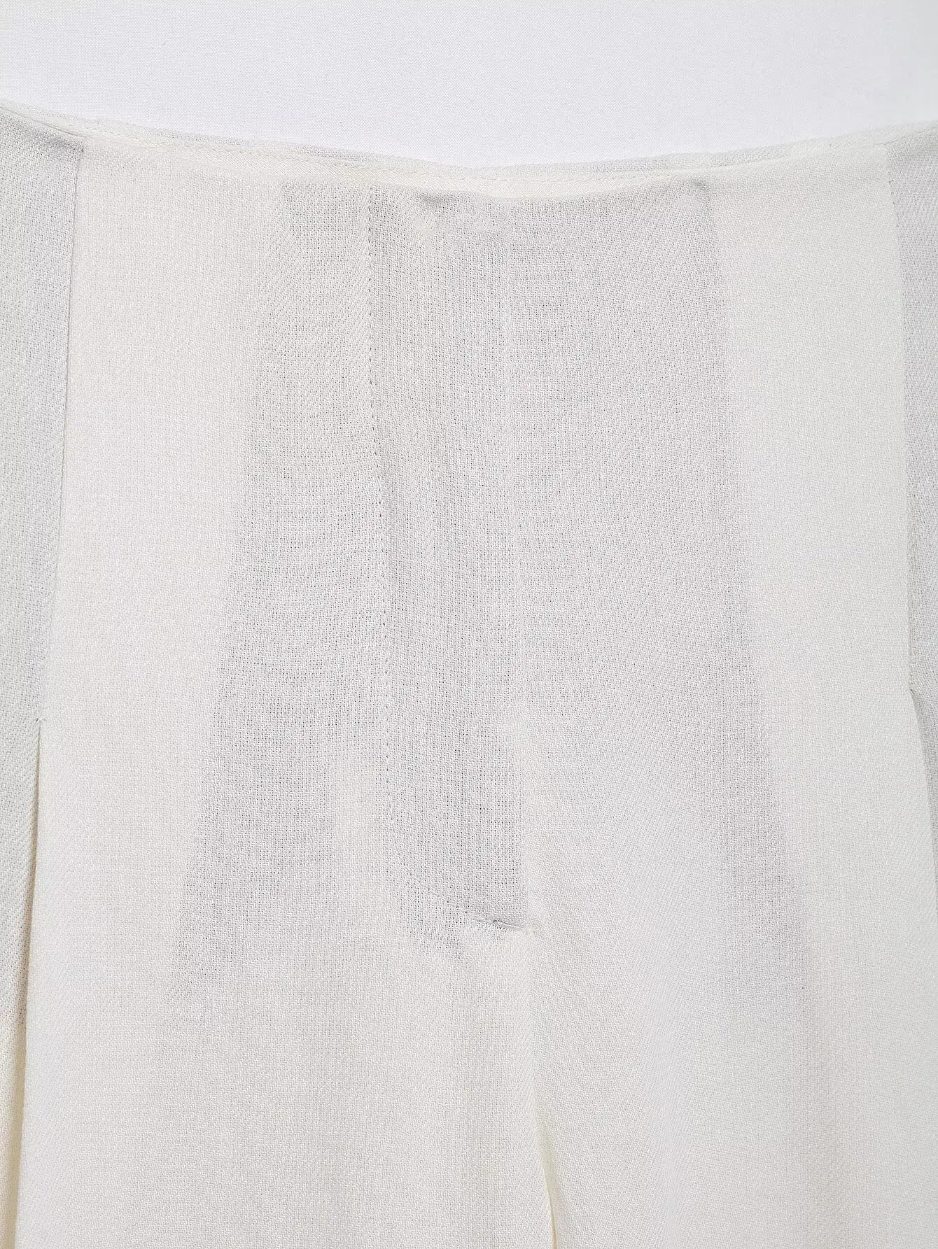 HH Women's Suits White Turn-Down Collar Long Sleeves Lace-Up Blazers+High Waist Zipper Long Pants Female Spring Fashion Sets