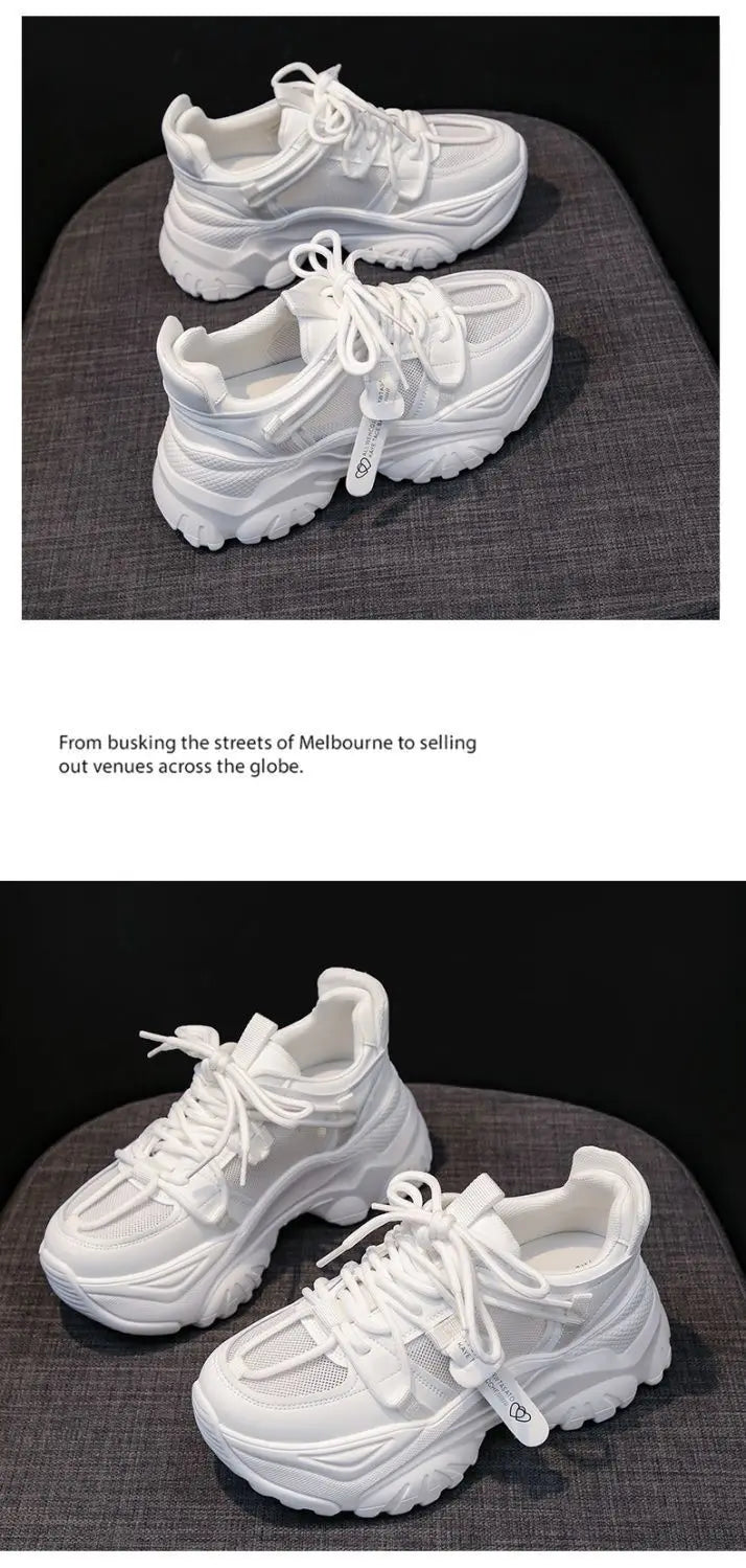 Women's Shoes Casual Shoes Spring Sneakers Platform Woman-shoes Tennis Female Fashion Thick Sole 2024 Roses Trainers Increased I.